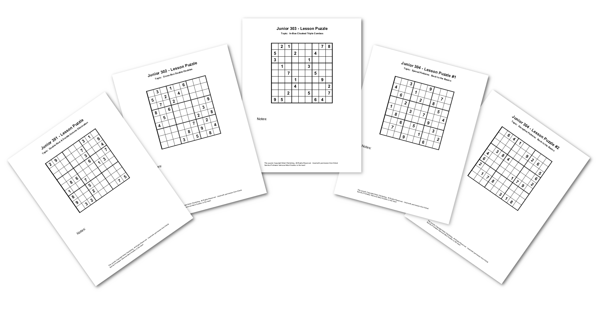 Junior Lesson Puzzles
