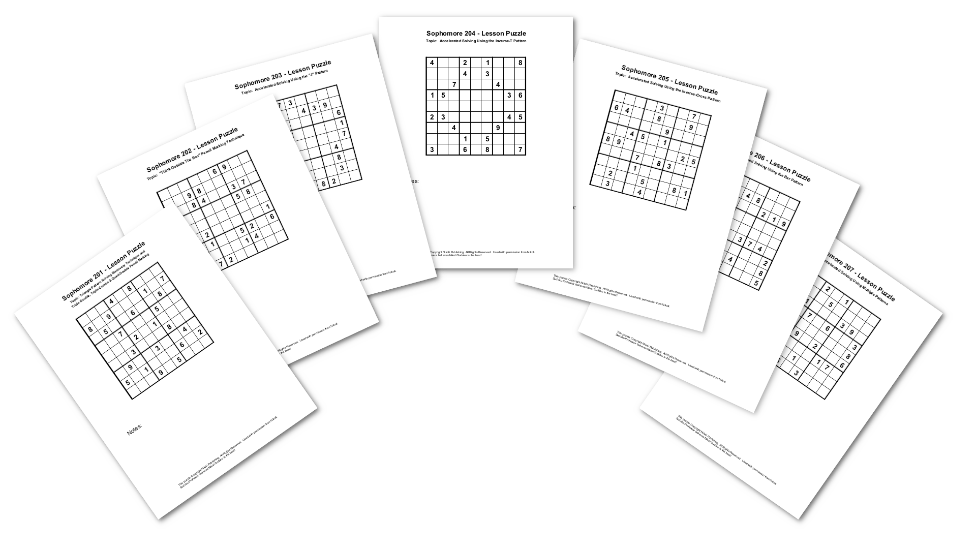 Sophomore Lesson Puzzles